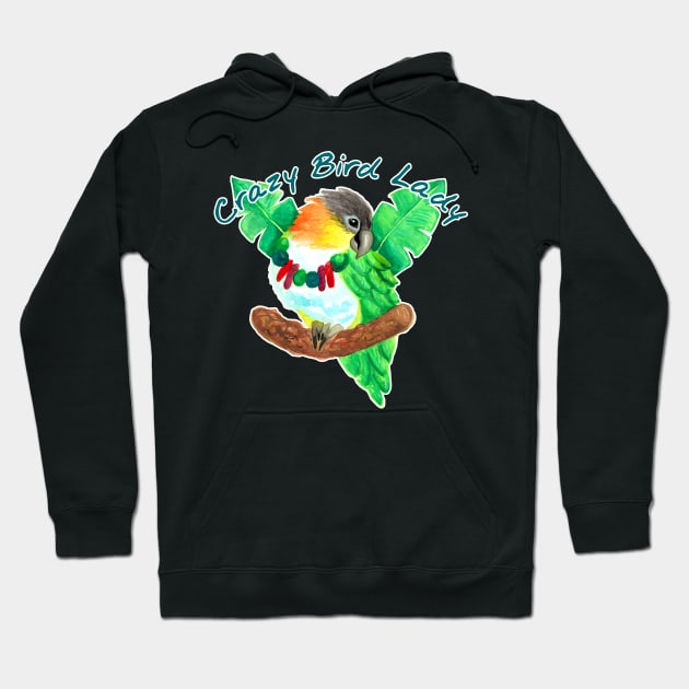 Crazy Bird Lady Hoodie by IvyLilyArt